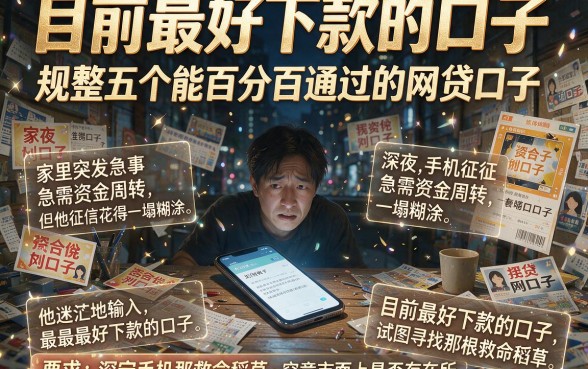 目前最好下款的口子,规整五个能百分百通过的网贷口子