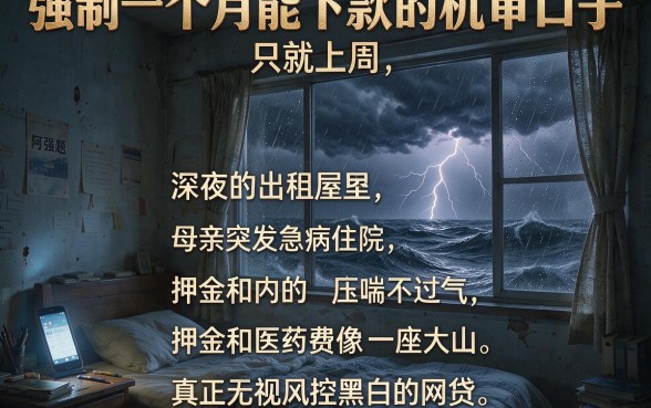 强制一个月能下款的机审口子,理出五个真正无视风控黑白的网贷