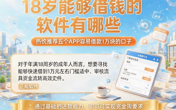 18岁能够借钱的软件有哪些,热忱推荐五个APP容易借款1万块的口子