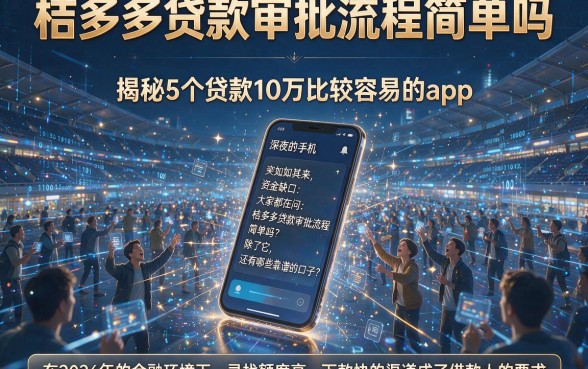 桔多多贷款审批流程简单吗,揭秘5个贷款10万比较容易的app