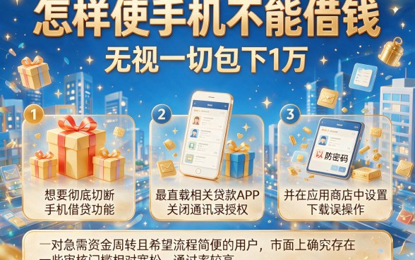 怎样使手机不能借钱,精选五个无视一切包下1万的贷款