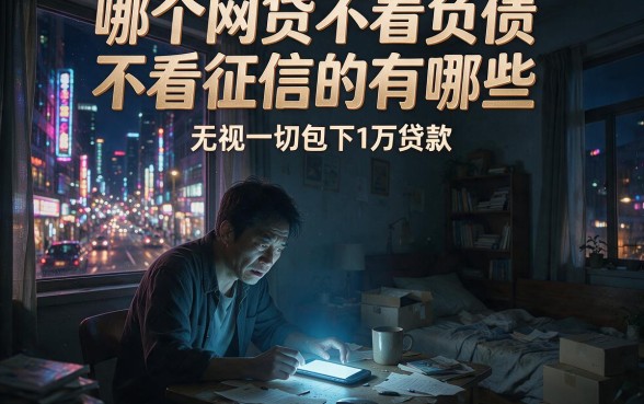 哪个网贷不看负债不看征信的有哪些,整合五个无视一切包下1万的贷款