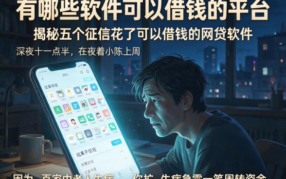 有哪些软件可以借钱的平台，揭秘五个征信花了可以借钱的网贷软件