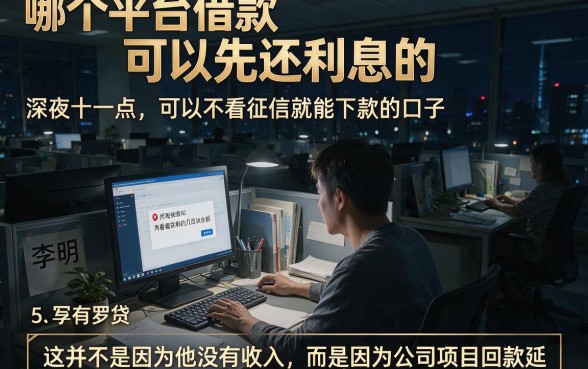 哪个平台借款可以先还利息的,罗列5个可以不看征信就能下款的口子