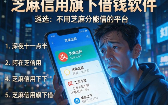 芝麻信用旗下借钱软件,遴选5个不用芝麻分能借的平台