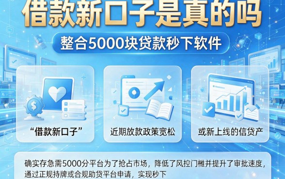 借款新口子是真的吗,整合五个5000块贷款秒下软件