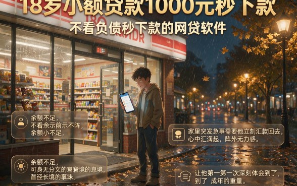 18岁小额贷款1000元秒下款,详细阐述五个不看负债秒下款的网贷软件