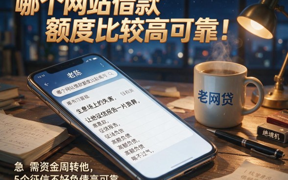 哪个网站借款额度比较高可靠，详细阐述5个征信不好负债高的软件