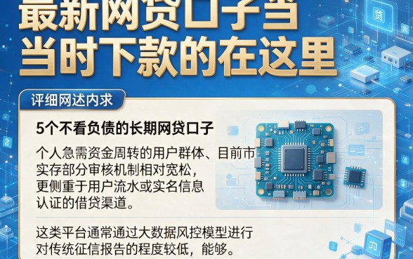 最新网贷口子当时下款的在这里，详细阐述5个不看负债的长期网贷口子