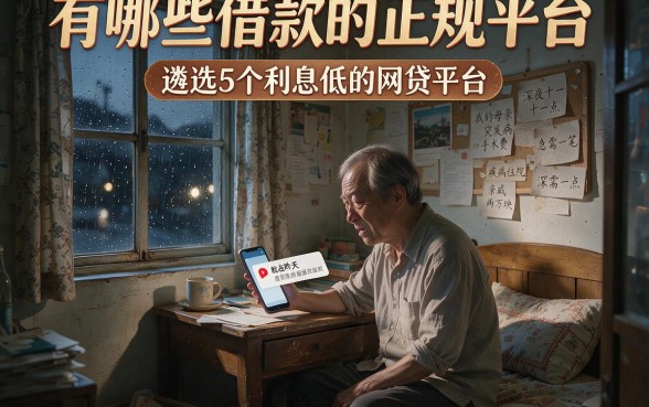 有哪些借款的正规平台,遴选5个利息低的网贷平台