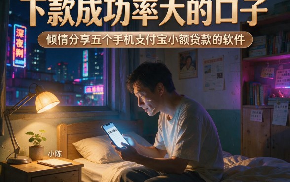 下款成功率大的口子，倾情分享五个手机支付宝小额贷款的软件
