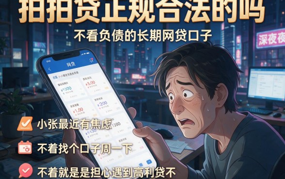 拍拍贷正规合法的吗，概览五个不看负债的长期网贷口子