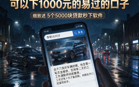 可以下1000元的易过的口子,细致阐述5个5000块贷款秒下软件