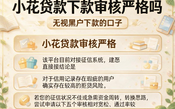 小花贷款下款审核严格吗,细致阐述五个无视黑户下款的口子