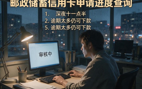 邮政储蓄信用卡申请进度查询,罗列五个逾期太多仍可下款的口子