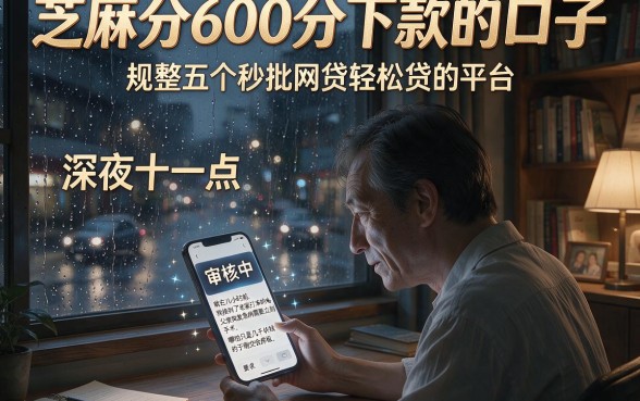 芝麻分600分下款的口子,规整五个秒批网贷轻松贷的平台