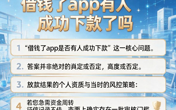 借钱了app有人成功下款了吗,理出五个不看征信无视黑白百分百下款软件