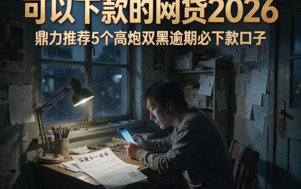 可以下款的网贷2026,鼎力推荐5个高炮双黑逾期必下款口子