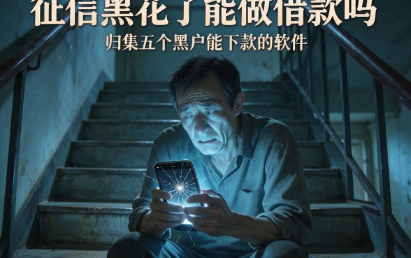 征信黑花了能做借款吗，归集五个黑户能下款的软件