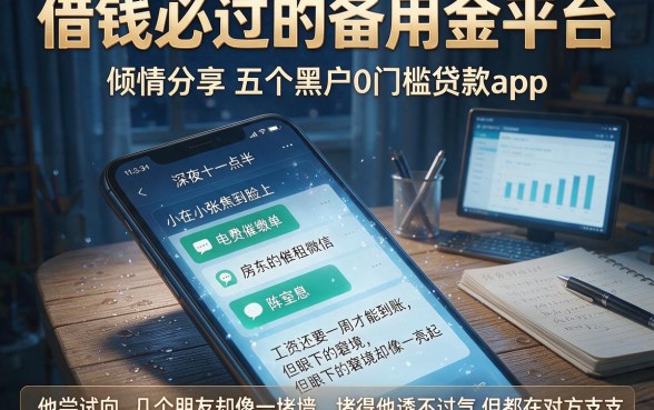 借钱必过的备用金平台,倾情分享五个黑户0门槛贷款app