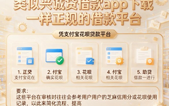 类似兴诚贷借款app下载一样正规的借款平台,罗列5个凭支付宝花呗贷款的平台