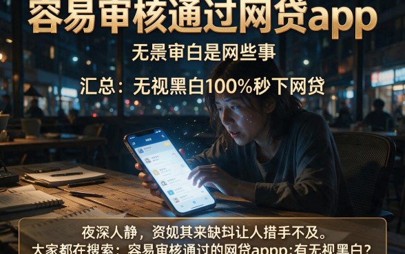 容易审核通过的网贷app,汇总五个无视黑白100%秒下网贷