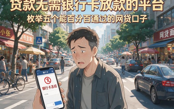 贷款无需银行卡放款的平台，枚举五个能百分百通过的网贷口子