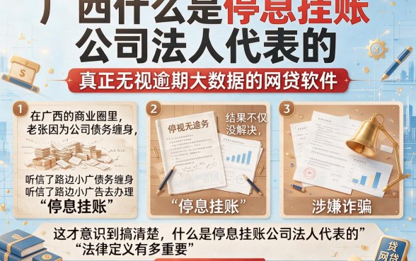 广西什么是停息挂账公司法人代表的，整合五个真正无视逾期大数据的网贷软件