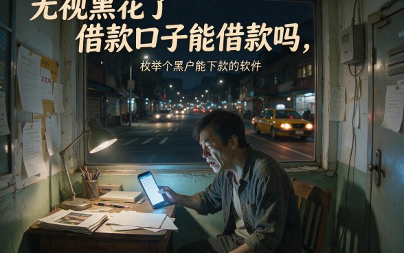无视黑花了借款口子能借款吗,枚举五个黑户能下款的软件