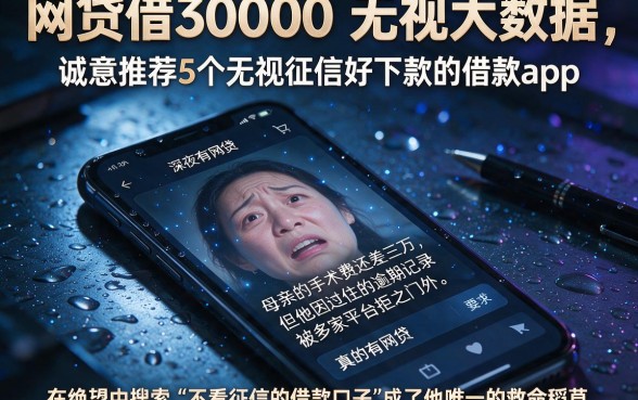 网贷借30000无视大数据,诚意推荐5个无视征信好下款的借款app