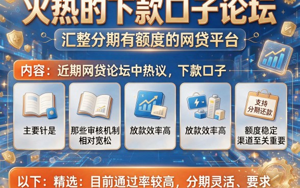 火热的下款口子论坛，汇整五个分期有额度的网贷平台