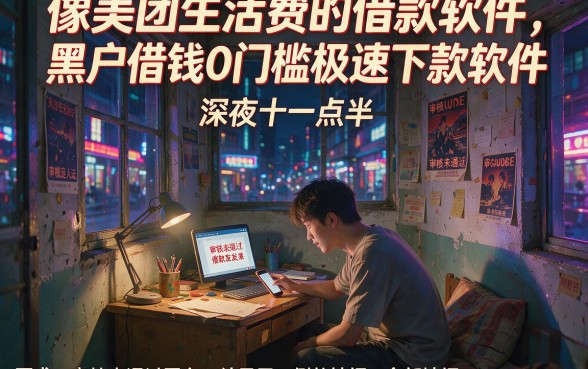 像美团生活费的借款软件，陈列五个黑户借钱0门槛极速下款软件