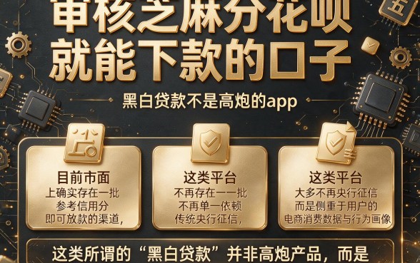 审核芝麻分花呗就能下款的口子，概括五个黑白贷款不是高炮的app