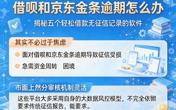 借呗和京东金条逾期怎么办,揭秘五个轻松借款无征信记录的软件