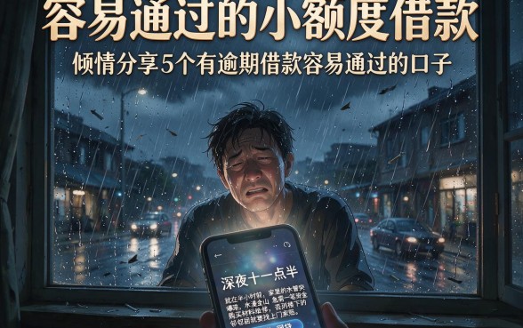 容易通过的小额度借款,倾情分享5个有逾期借款容易通过的口子