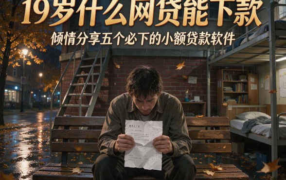 19岁什么网贷能下款,倾情分享五个必下的小额贷款软件