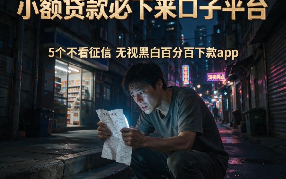 小额贷款必下来口子平台,细致阐述5个不看征信无视黑白百分百下款app