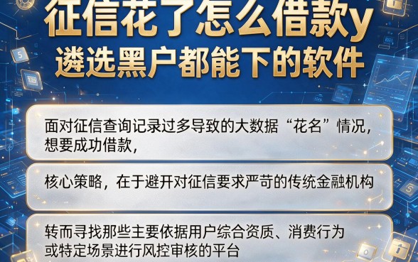 征信花了怎么借款y,遴选5个黑户都能下的软件