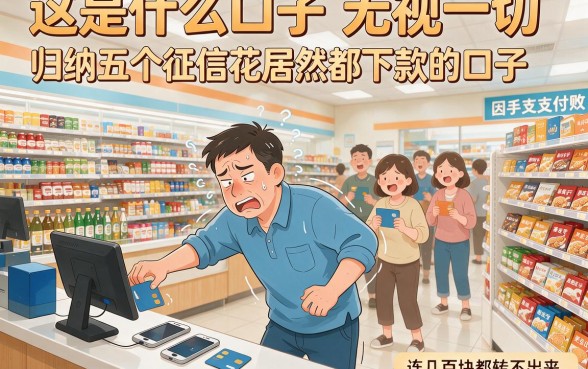 这是什么口子无视一切,归纳五个征信花居然都下款的口子