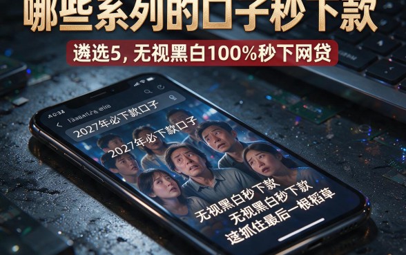 哪些系列的口子秒下款,遴选5个无视黑白100%秒下网贷