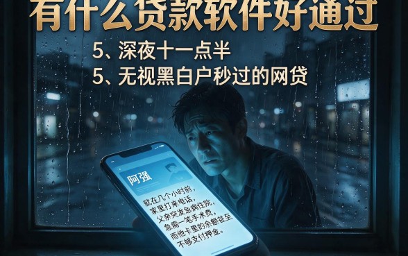 有什么贷款软件好通过,规整5个无视黑白户秒过的网贷