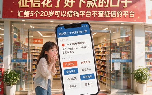 征信花了好下款的口子，汇整5个20岁可以借钱平台不查征信的平台
