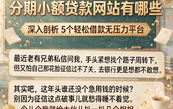 分期小额贷款网站有哪些,深入剖析5个轻松借款无压力平台