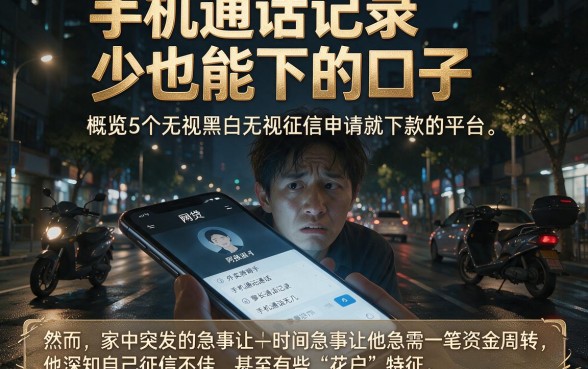 手机通话记录少也能下的口子,概览5个无视黑白无视征信申请就下款的平台