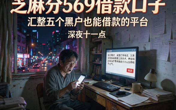 芝麻分569借款口子,汇整五个黑户也能借款的平台