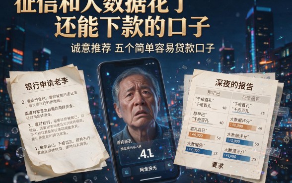 征信和大数据花了还能下款的口子,诚意推荐五个简单容易贷款口子