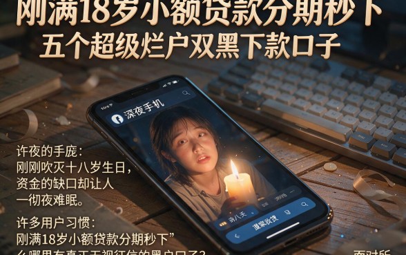 刚满18岁小额贷款分期秒下,详细阐述五个超级烂户双黑下款口子