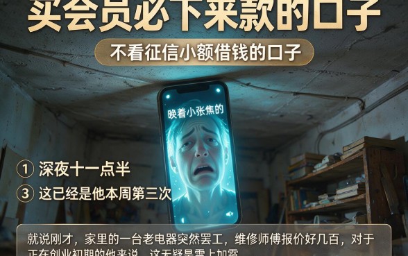 买会员必下来款的口子,概括5个不看征信小额借钱的口子