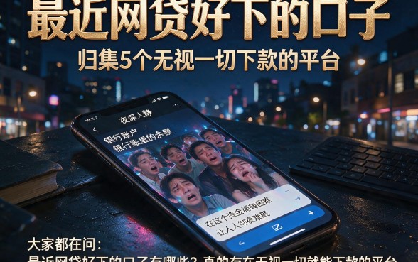 最近网贷好下的口子,归集5个无视一切下款的平台