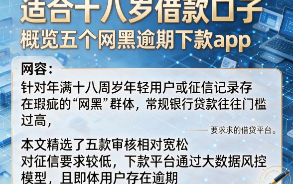 适合十八岁借款口子,概览五个网黑逾期下款app